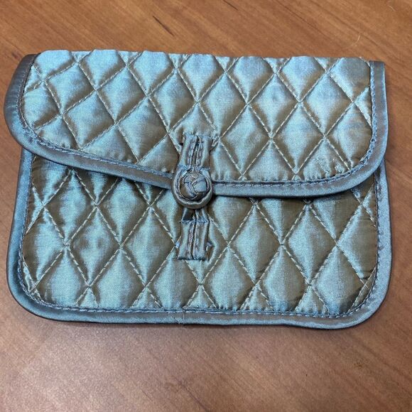 Brighton “Your True Color" Quilted Cosmetic Bag Travel Jewelry Pouches khaki - Picture 8 of 9